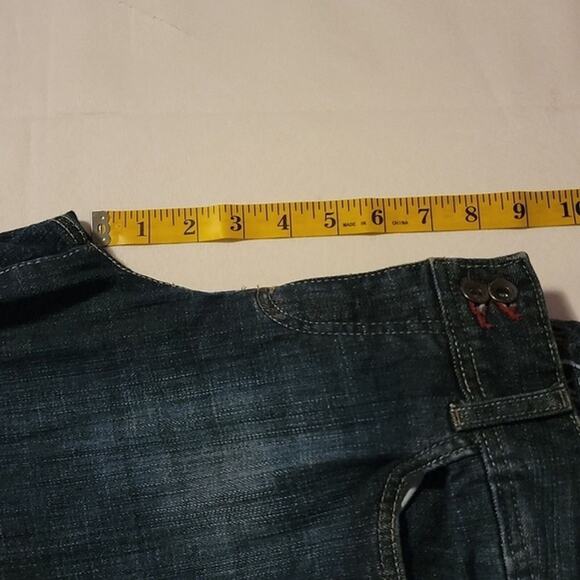 Tommy Hilfiger Hope Crop Dark Washed Capri Jeans sz 4 - Picture 5 of 7